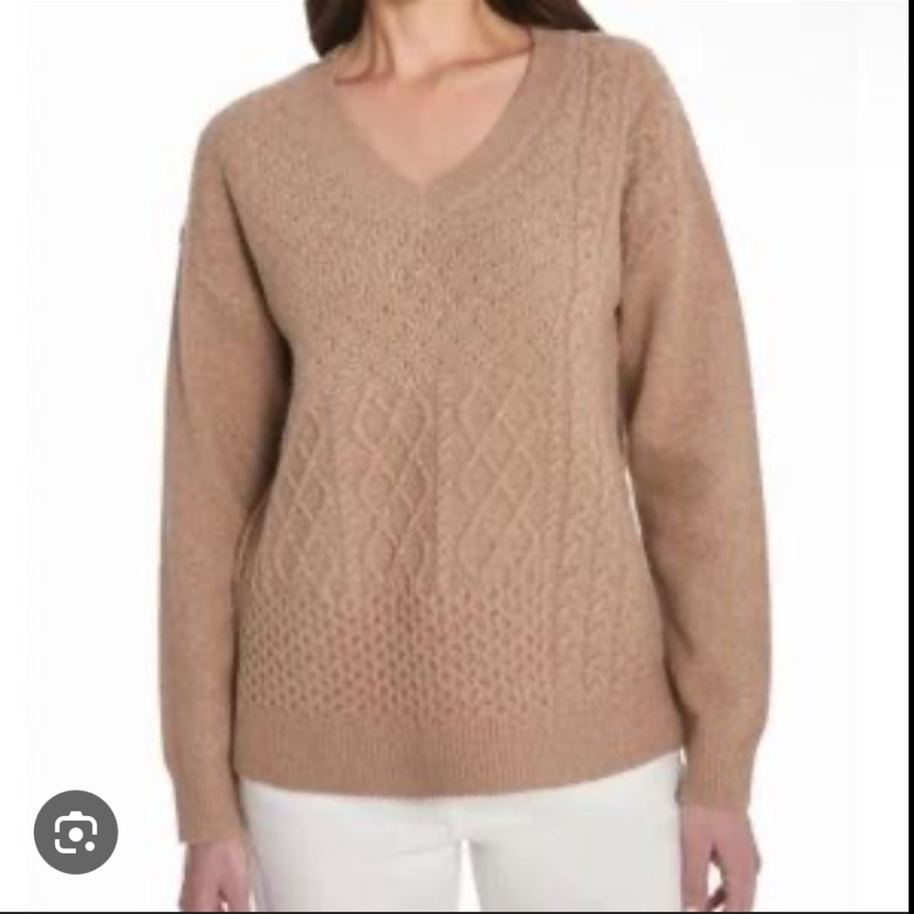 Frye women’s cable knit sweater size large